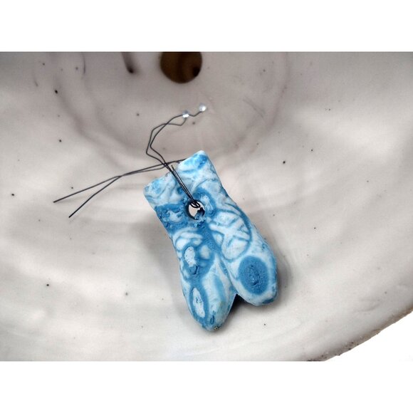 Vintage Porcelain Lady Figurine Bell Blue Dress Roses Slipper Clapper 1978 - Picture 2 of 11